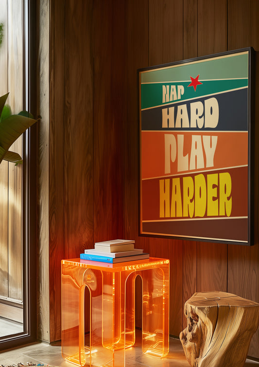 Posters - Nap Hard Play Hard