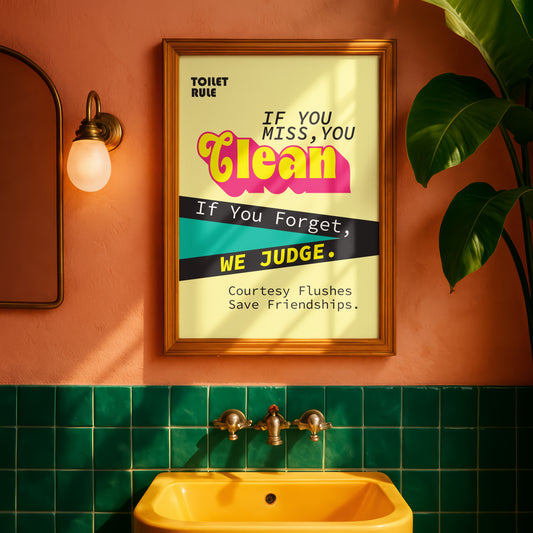Posters - Toilet Rule _ 01