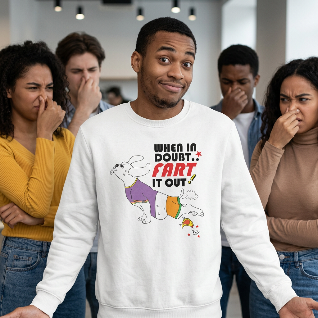 Sweatshirt Unisex Organic _ Fart It Out 1