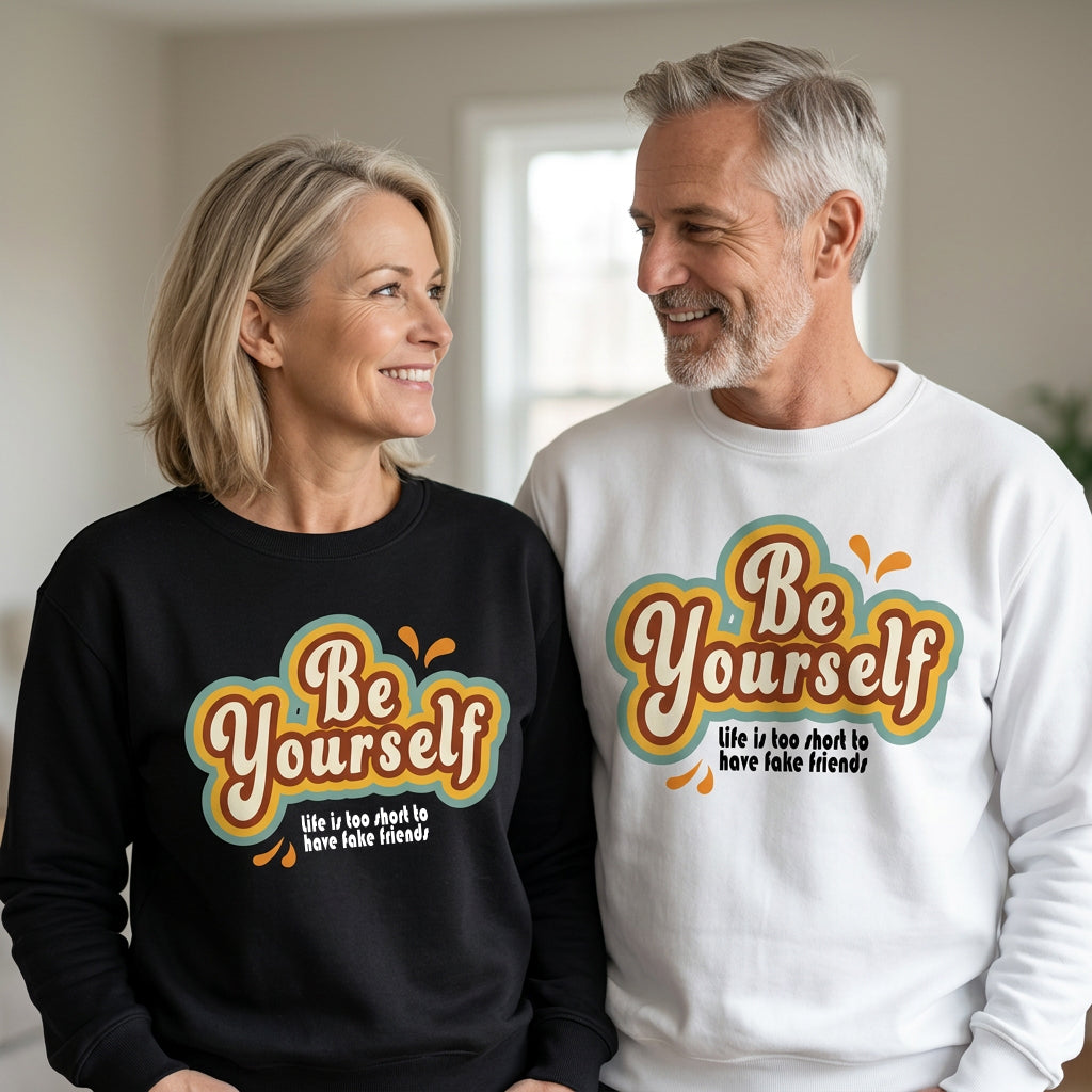 Sweatshirt Unisex Organic _ Be Yourself 1