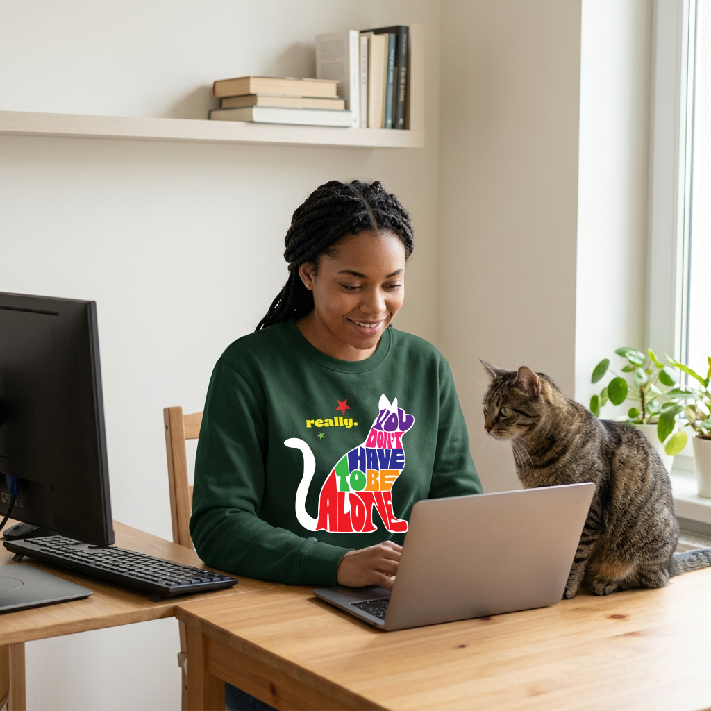 Sweatshirt Unisex Organic _ YDHTBA CAT