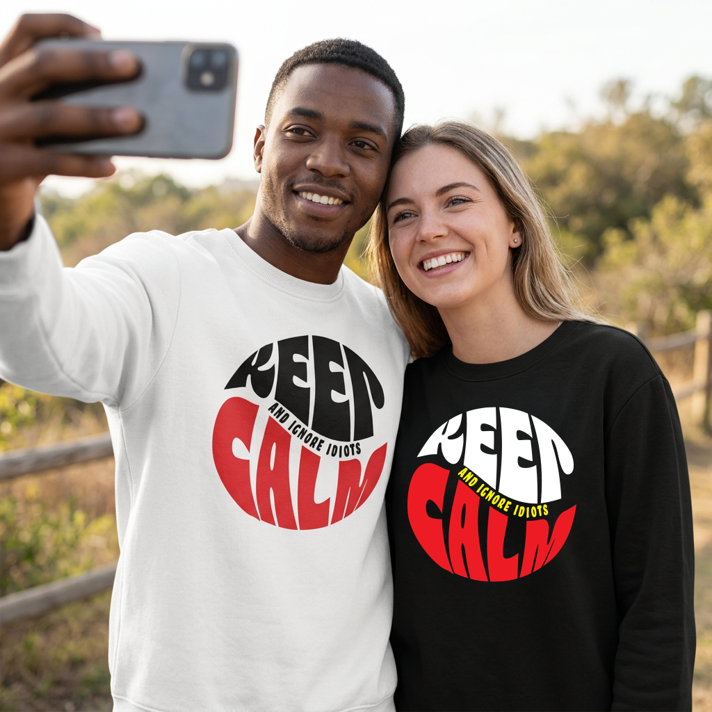 Sweatshirt Unisex Organic _ Keep Calm 1