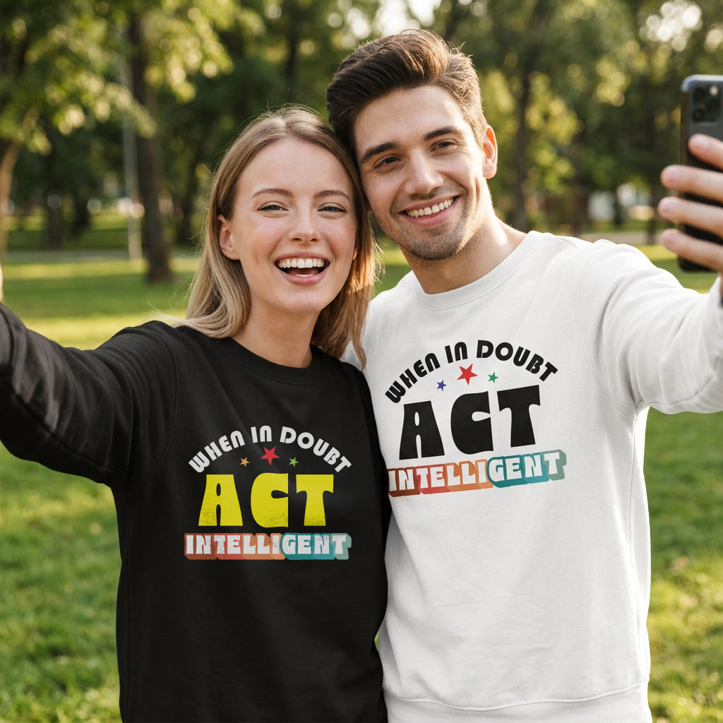 Sweatshirt Unisex Organic _ When In Doubt 1