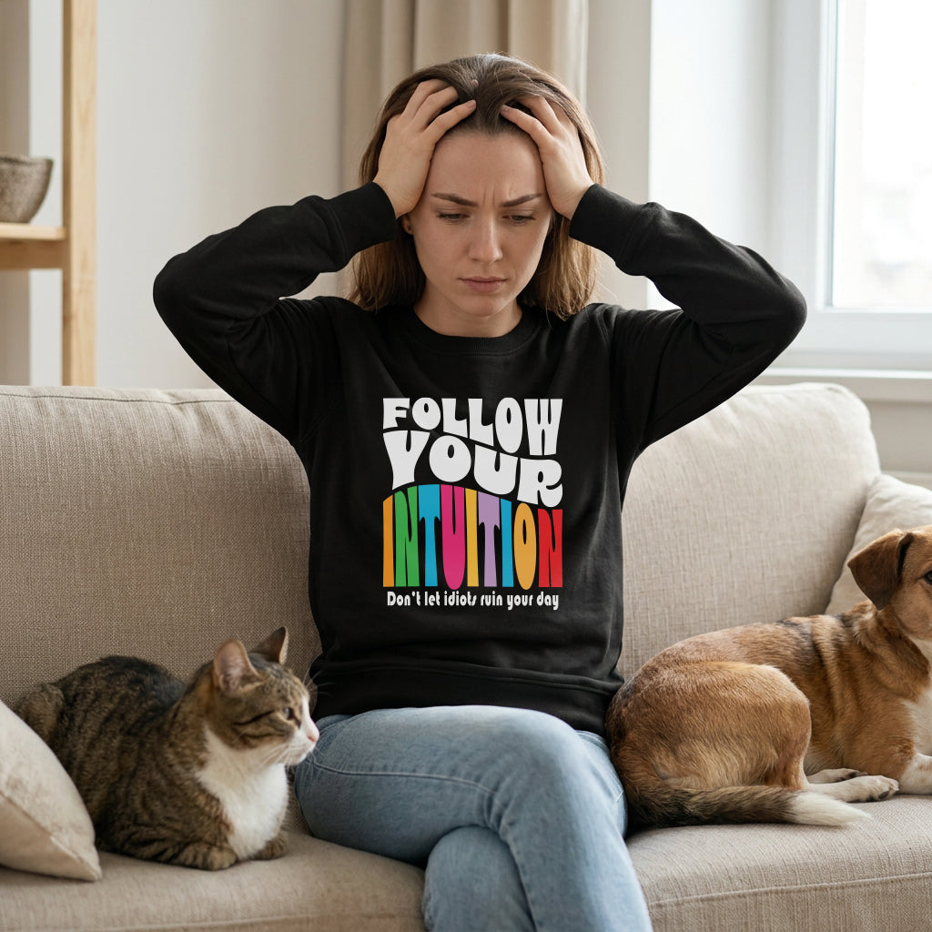 Sweatshirt Unisex Organic _ Follow Your Intuition 1