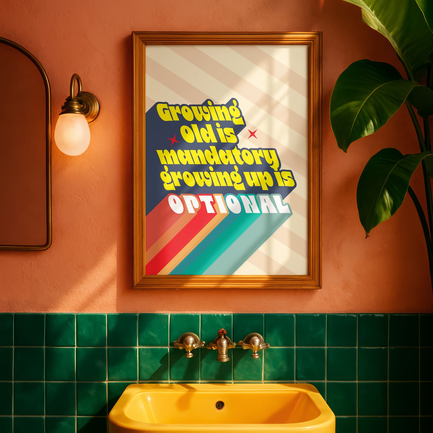 Posters  - Growing Old Is Mandatory