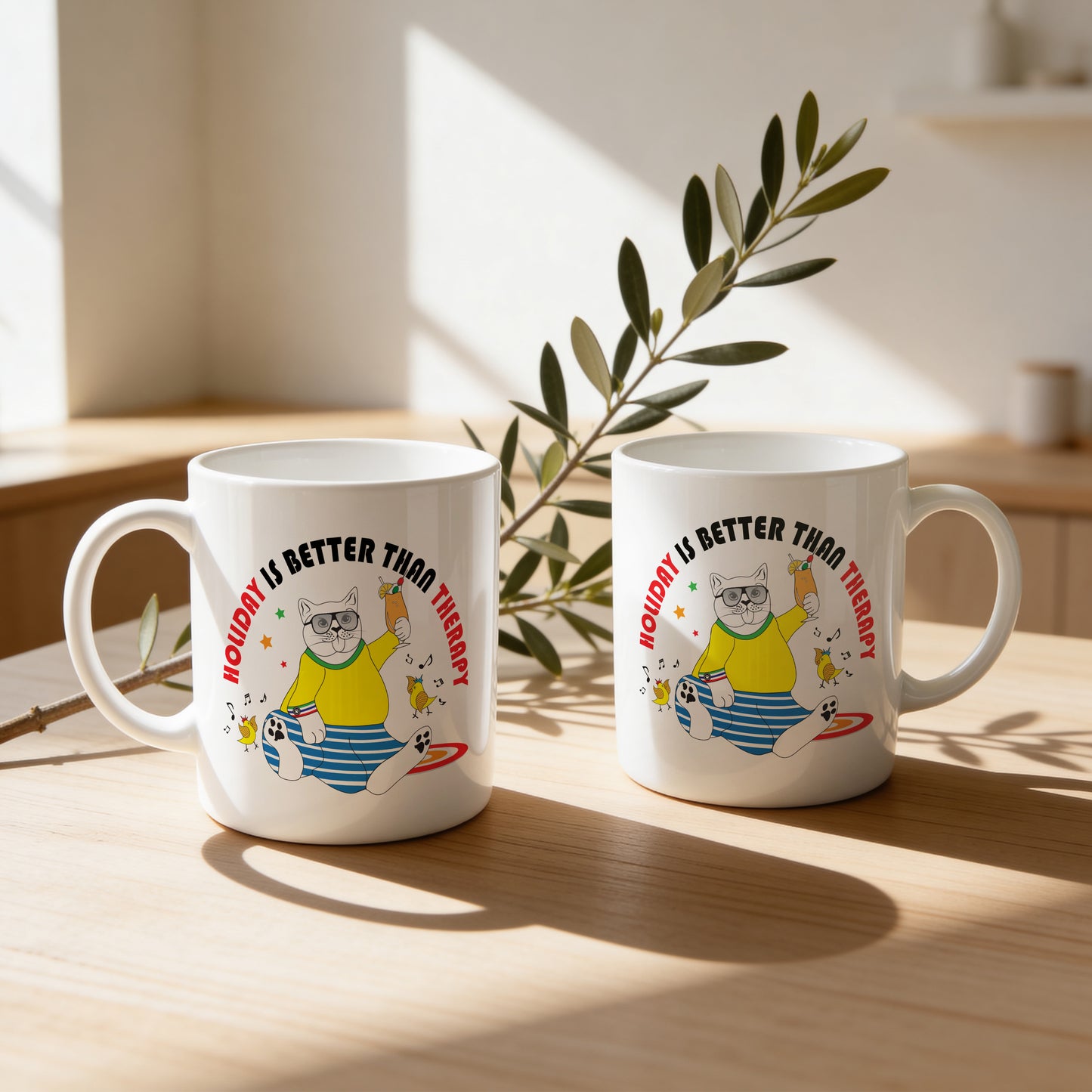 Mug _ Holiday Is Better Than Therapy _ 1