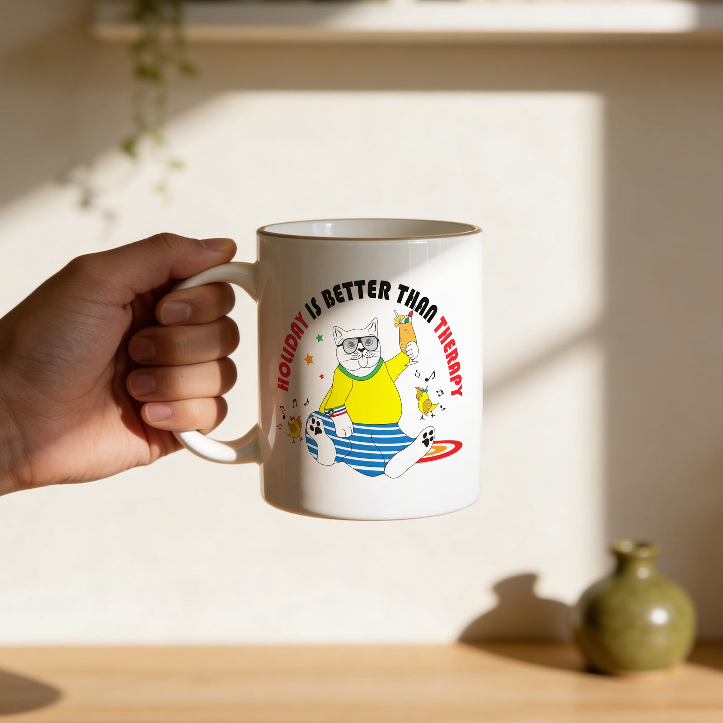 Mug _ Holiday Is Better Than Therapy _ 1