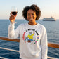 Sweatshirt Unisex Organic _ Holiday Is Better Than Therapy 1