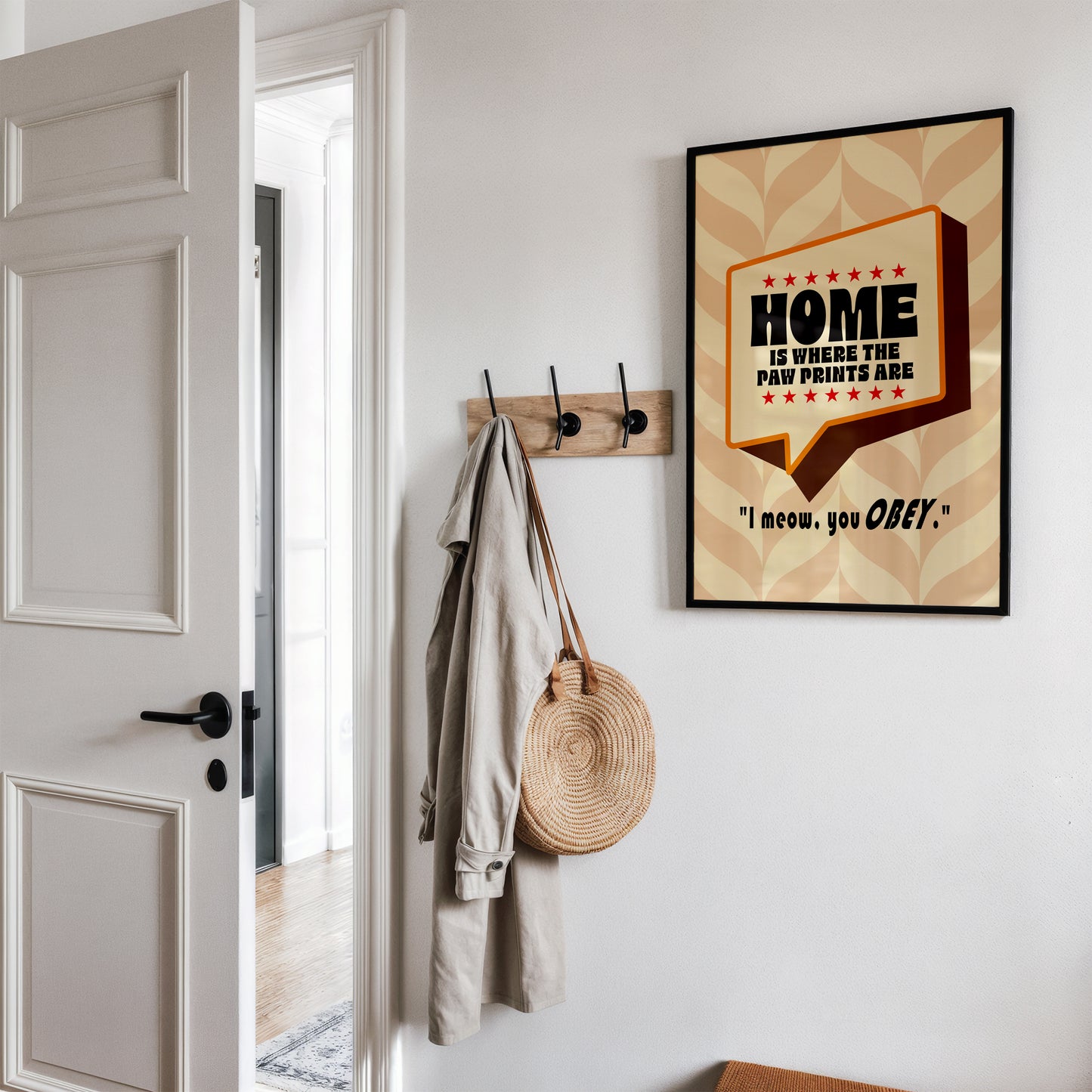 Posters  - Home Is Where The Paw Prints Are