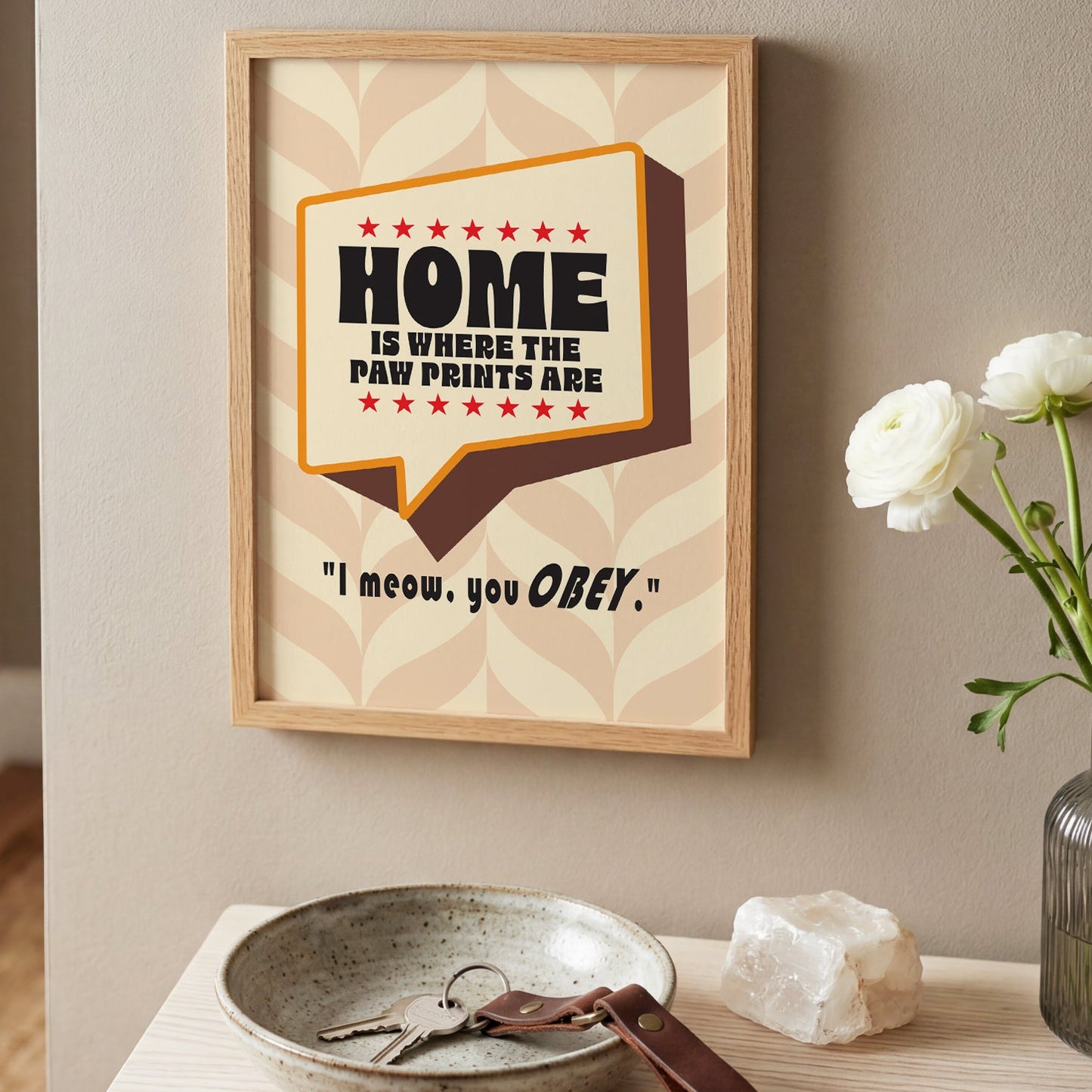 Posters  - Home Is Where The Paw Prints Are