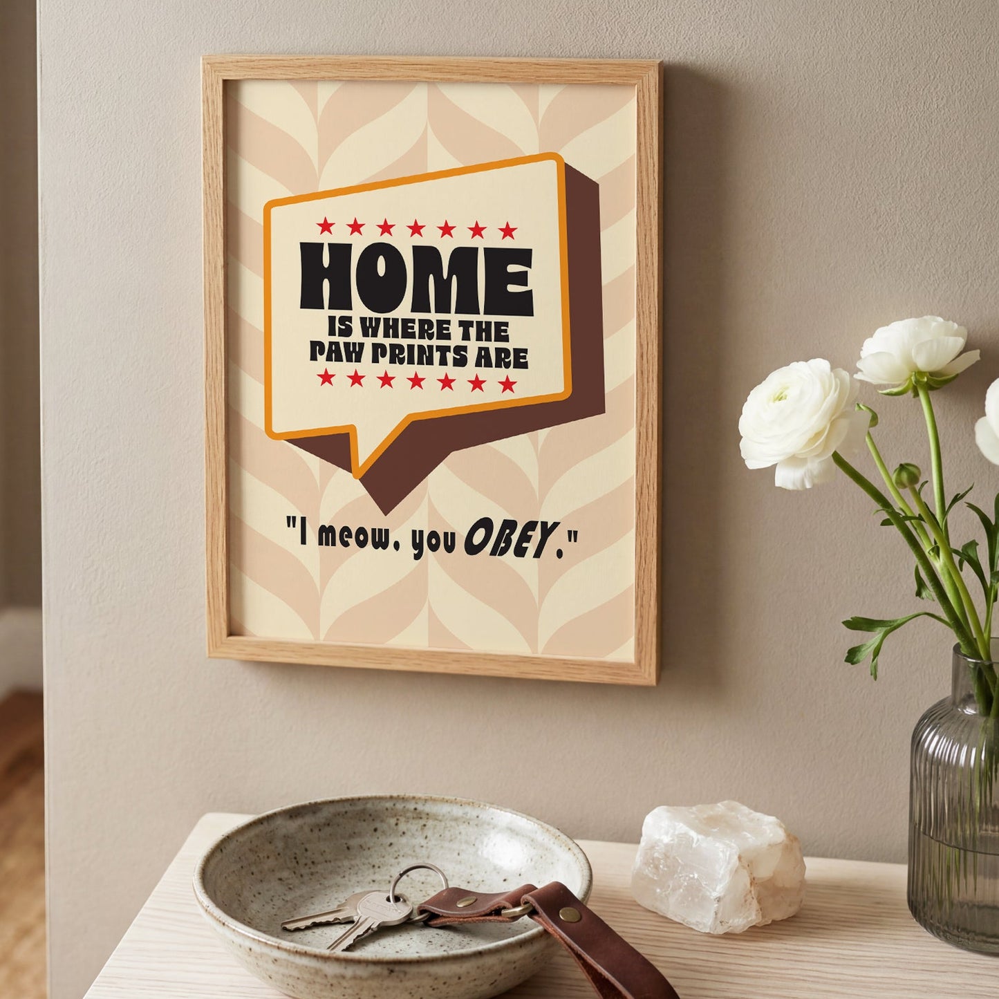 Posters  - Home Is Where The Paw Prints Are