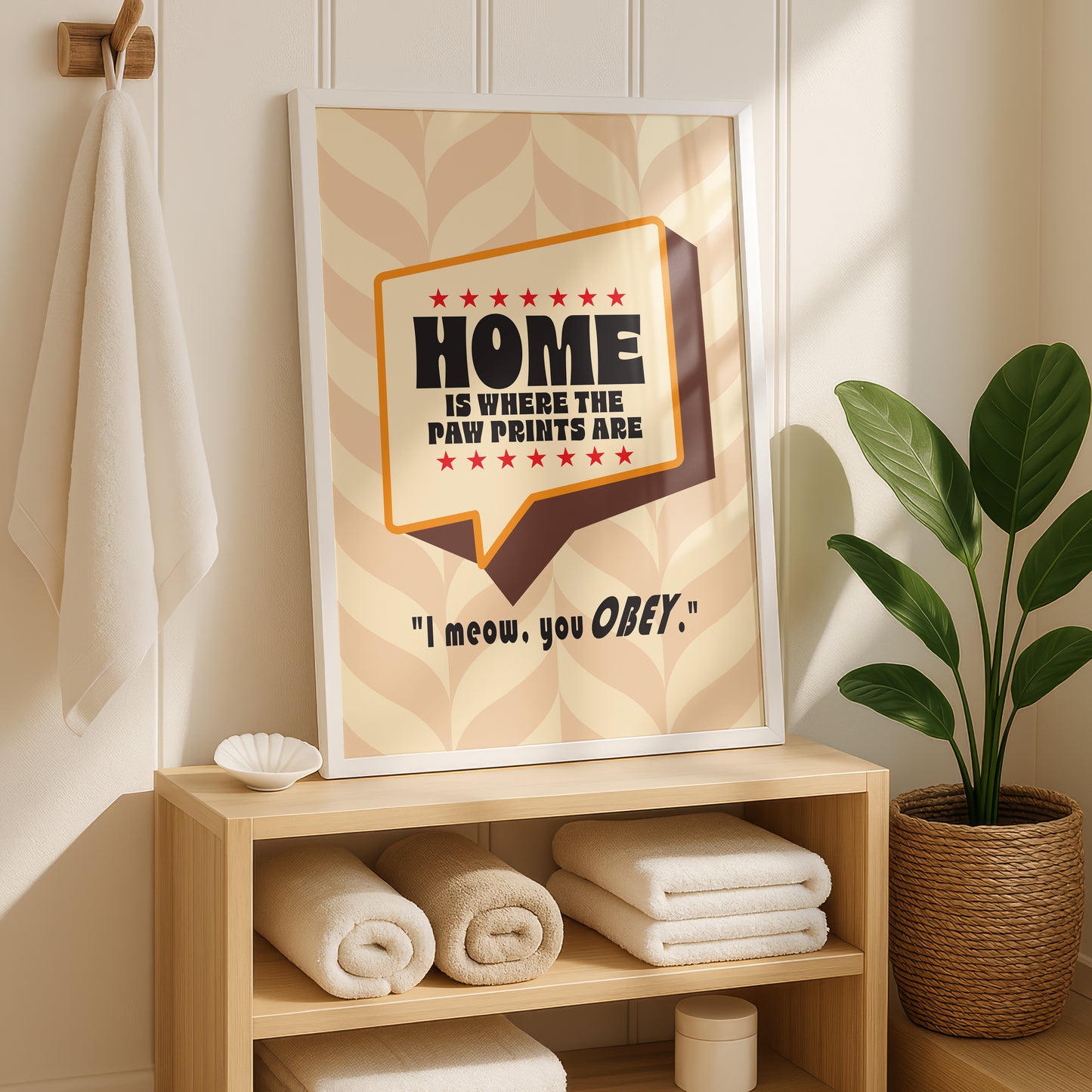 Posters  - Home Is Where The Paw Prints Are