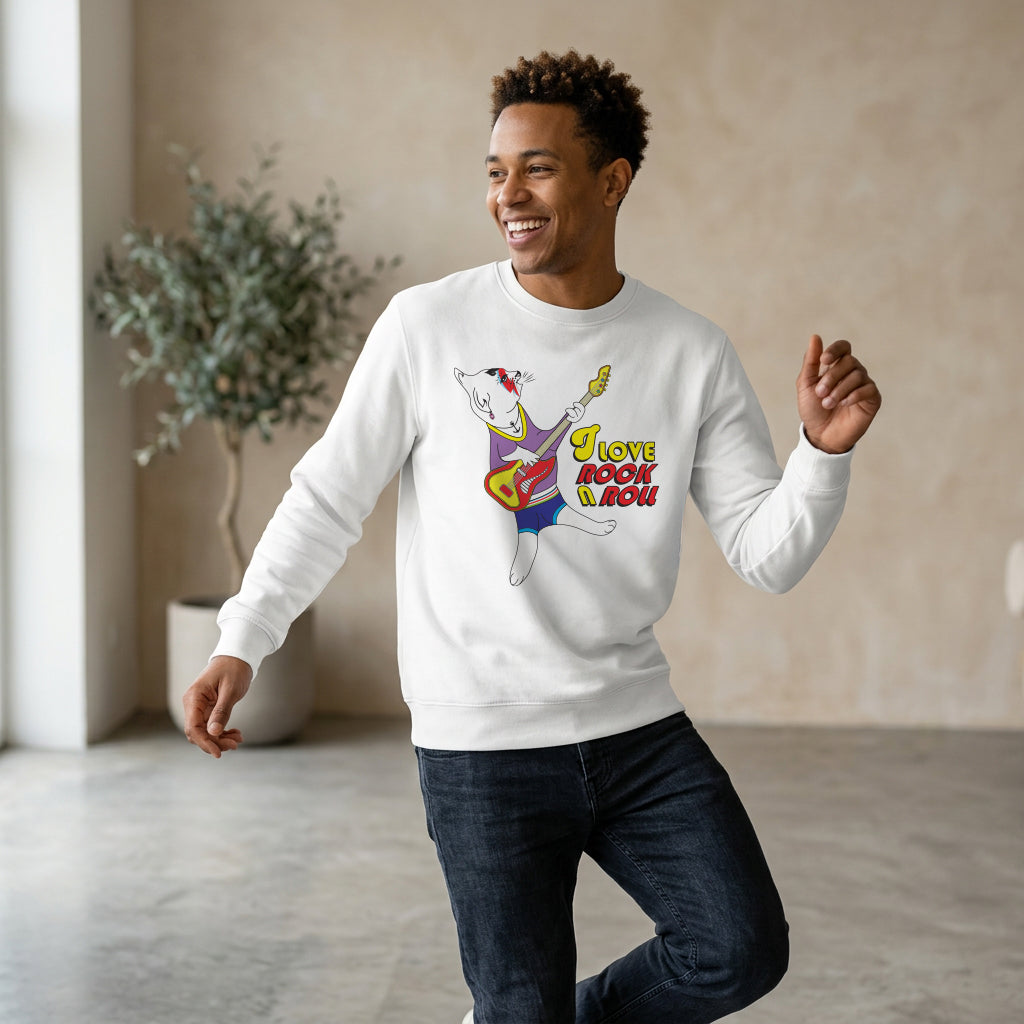 Sweatshirt Unisex Organic _ I Love Rock & Roll