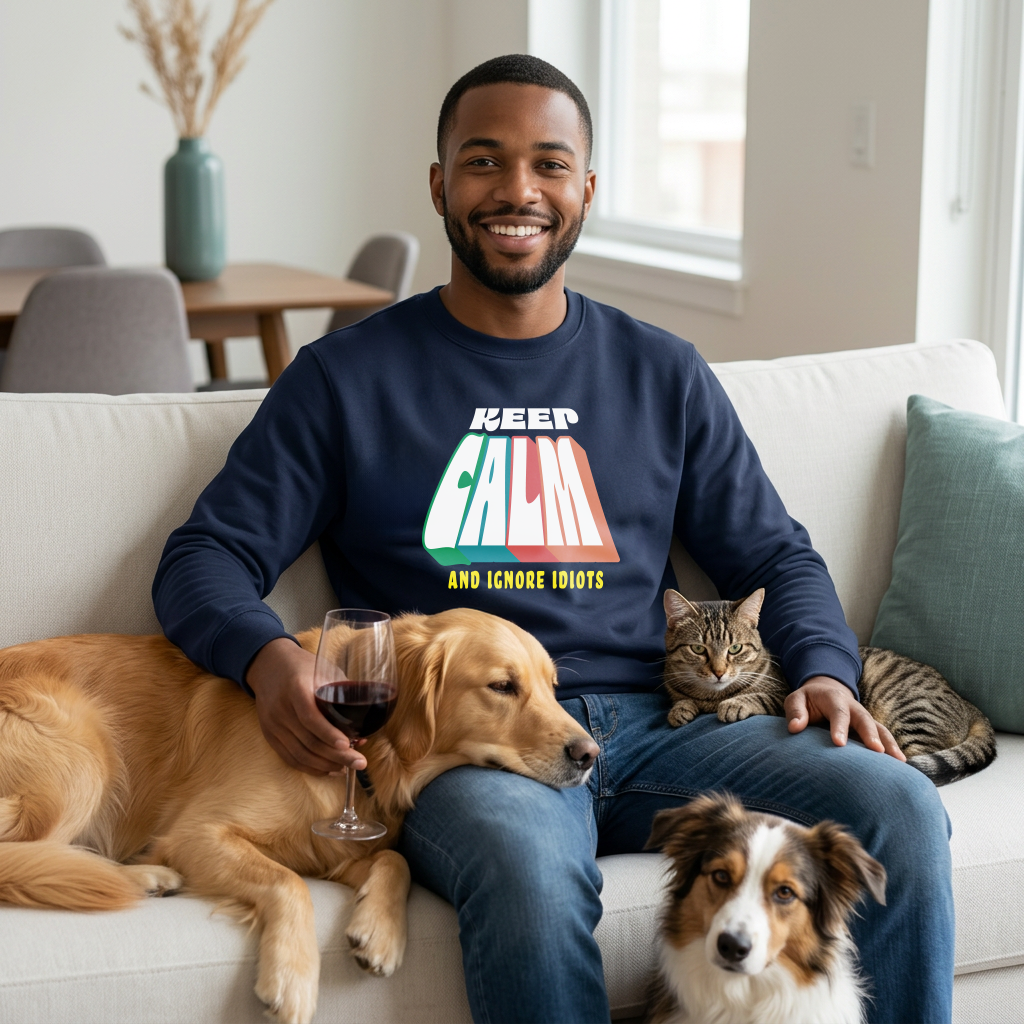 Sweatshirt Unisex Organic _ Keep Calm 2