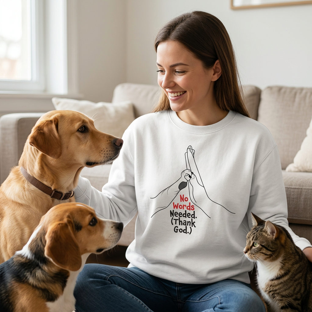 Sweatshirt Unisex Organic _ No Words Needed