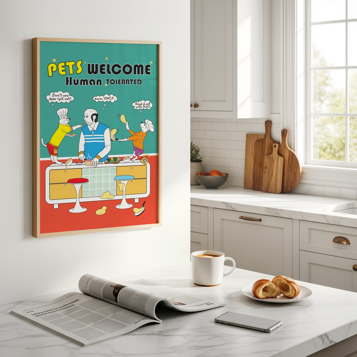 Posters - Pets Welcome Human Tolerated