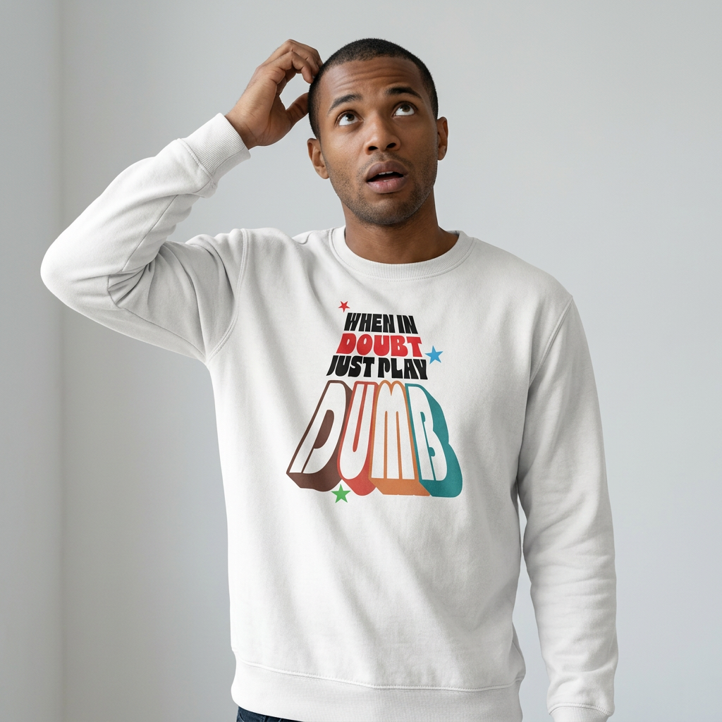 Sweatshirt Unisex Organic _ When In Doubt 3