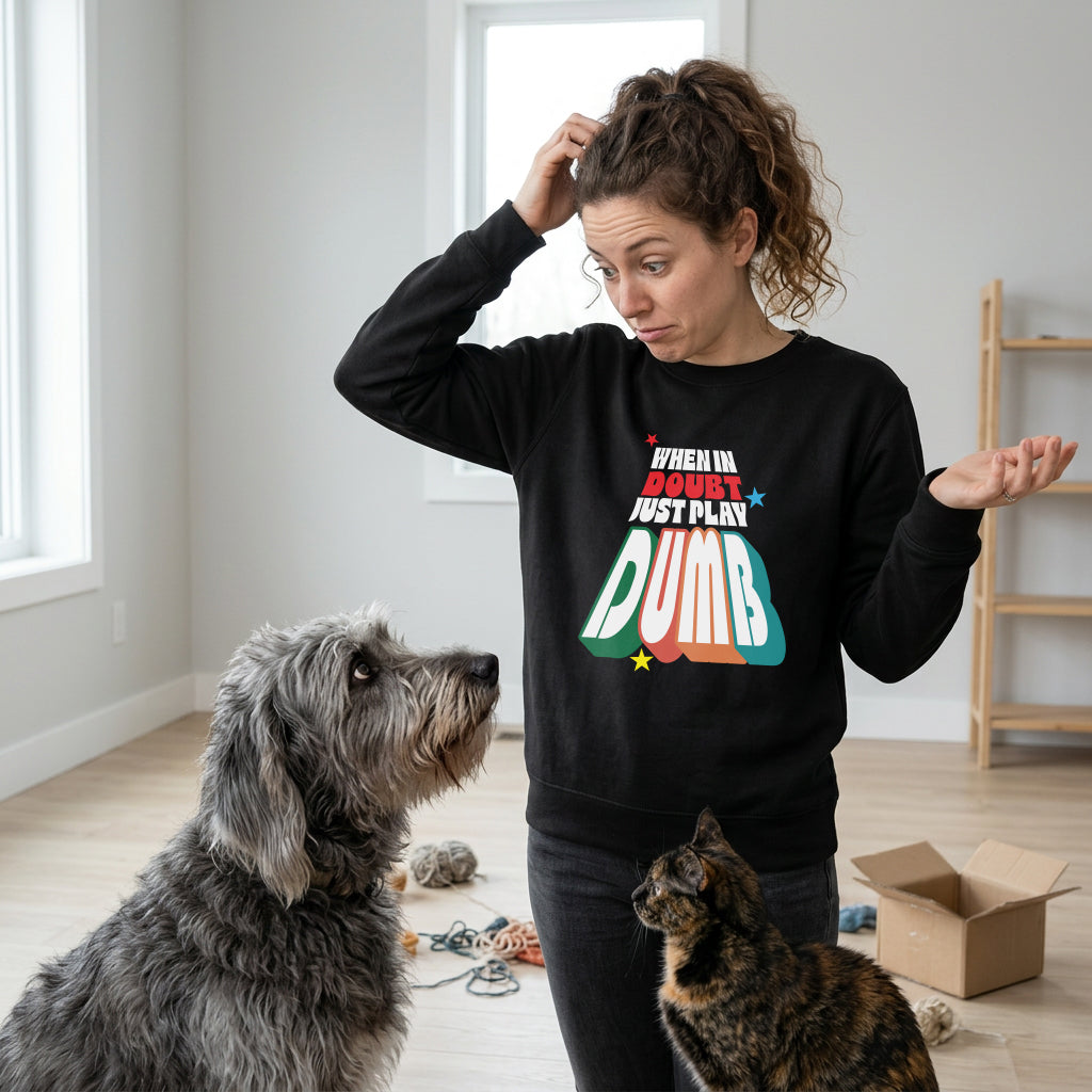 Sweatshirt Unisex Organic _ When In Doubt 3