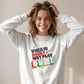 Sweatshirt Unisex Organic _ When In Doubt 2