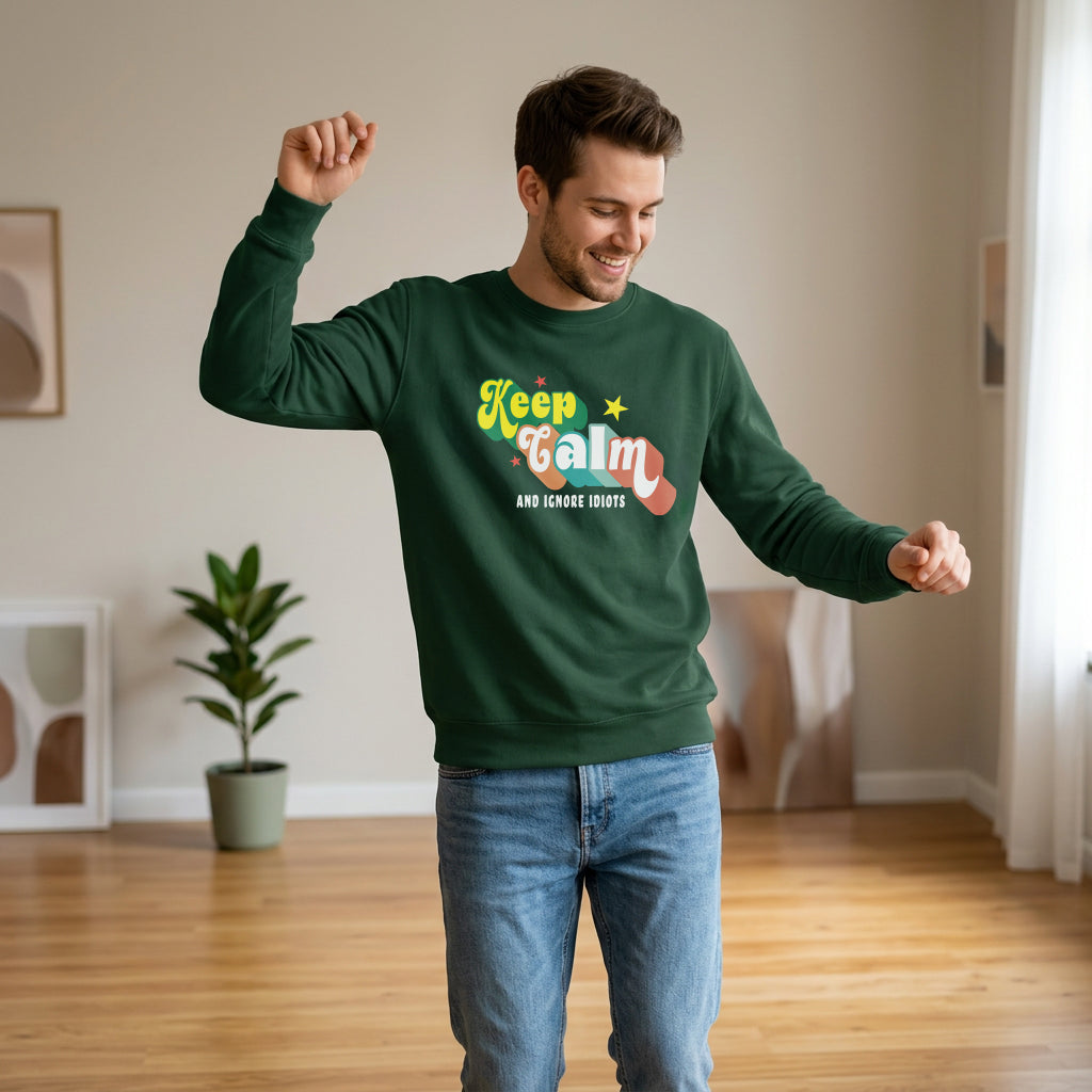 Sweatshirt Unisex Organic _ Keep Calm 1