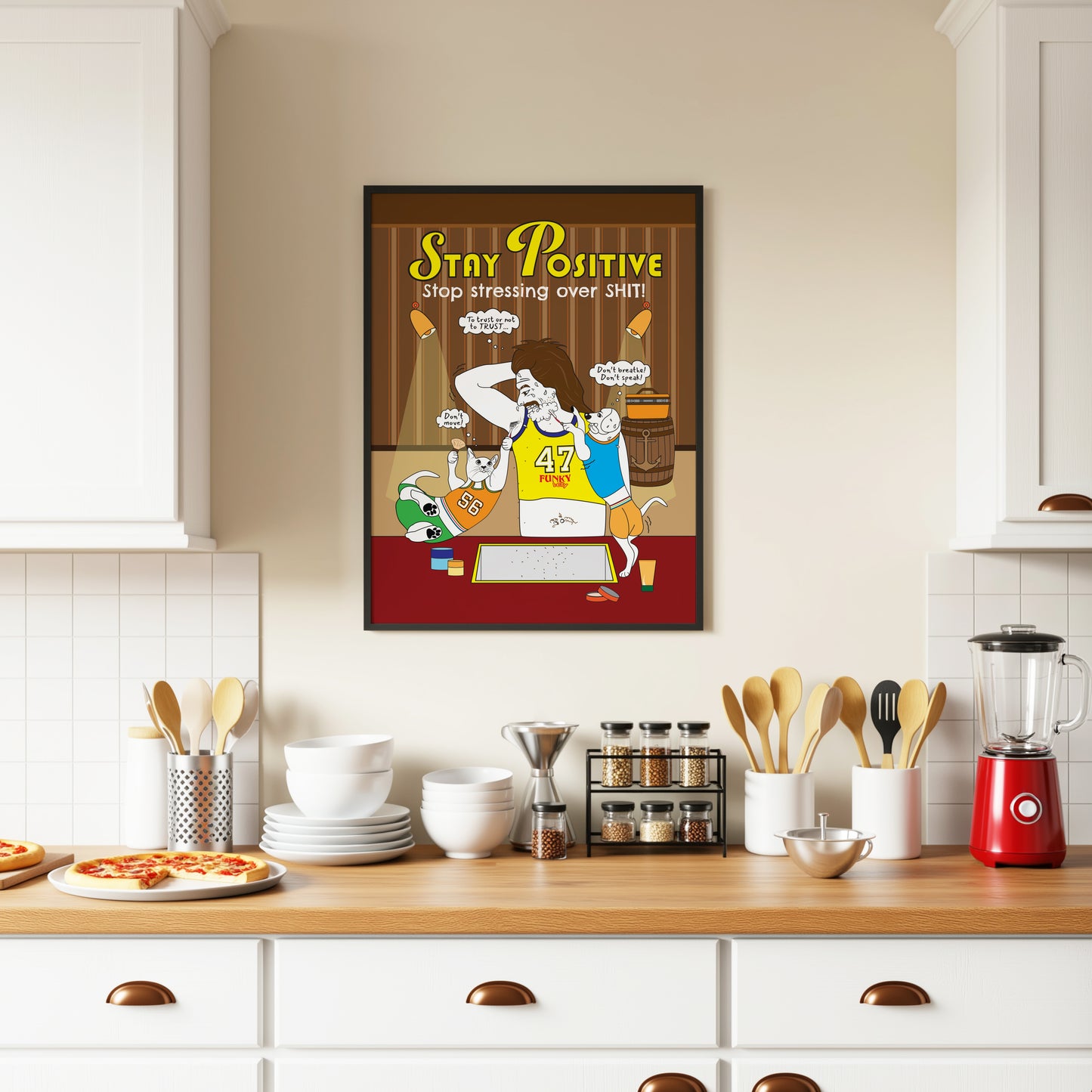Posters - Stay Positive And Stop stressing over shit