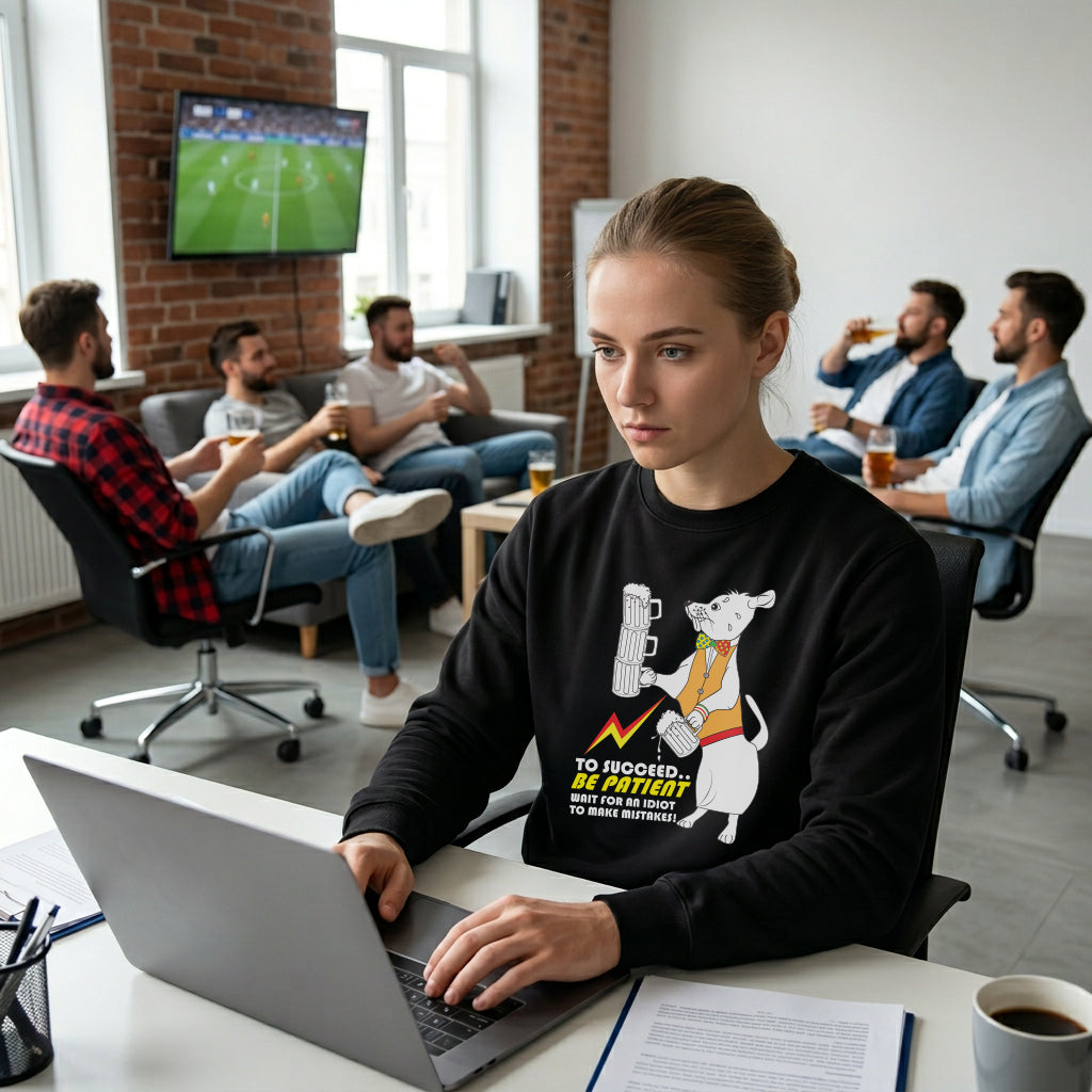 Sweatshirt Unisex Organic _ To Succeed Be Patient 2
