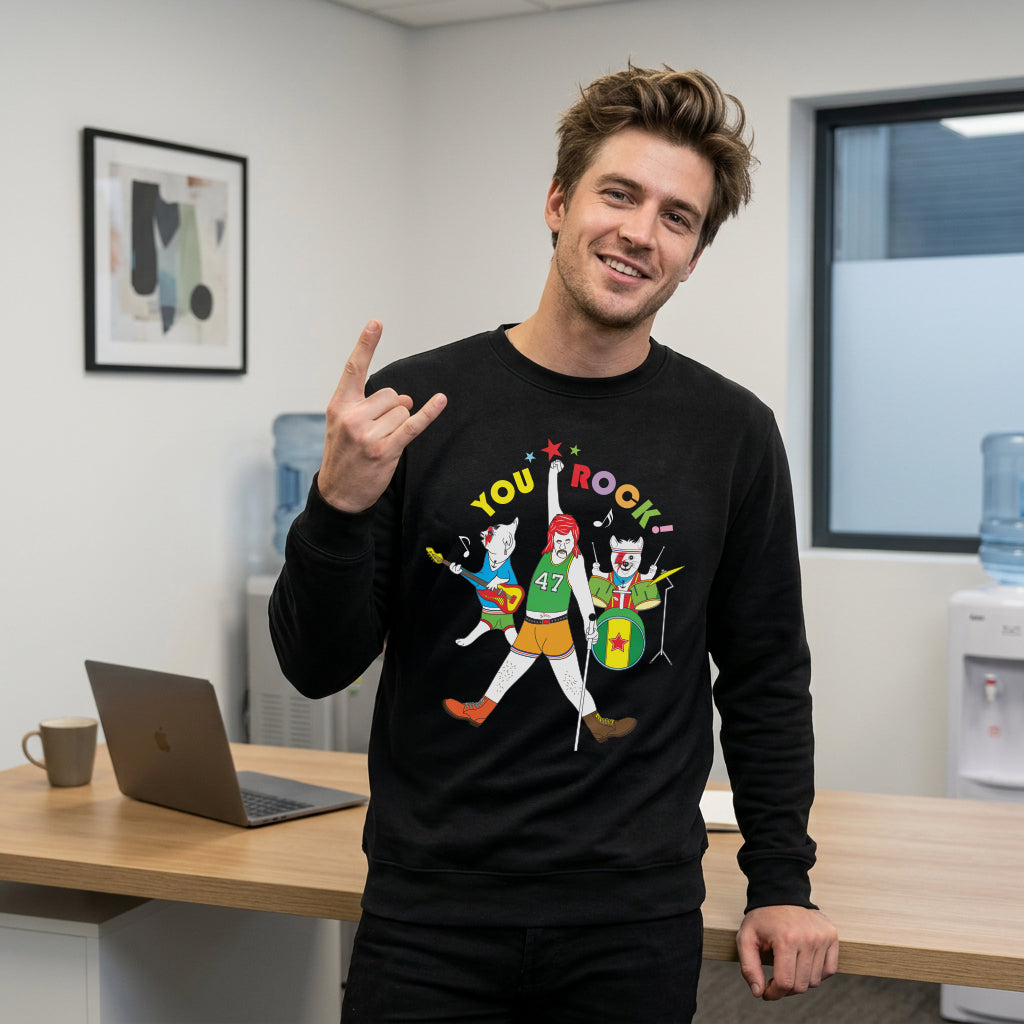 Sweatshirt Unisex Organic _ You Rock 1