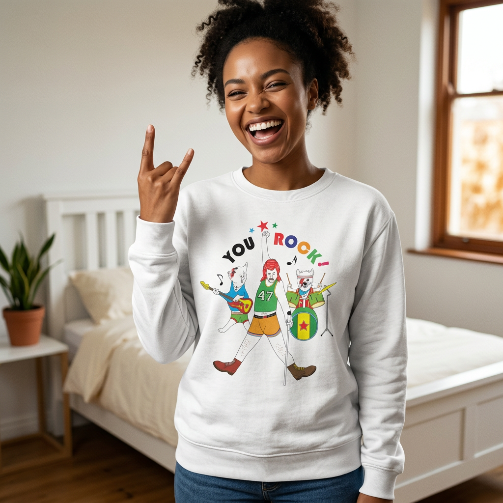 Sweatshirt Unisex Organic _ You Rock 1